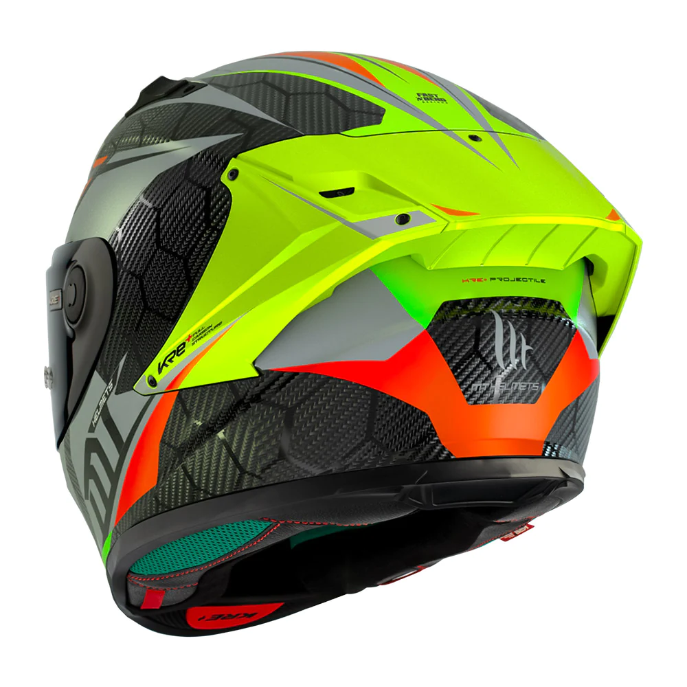 Casco FF103PLUSC KRE+ Carbon Projectile Gris Brillo MT Helmets