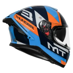MT Thunder 4 SV Exa Gloss Orange Helmet - Redline Racing Store