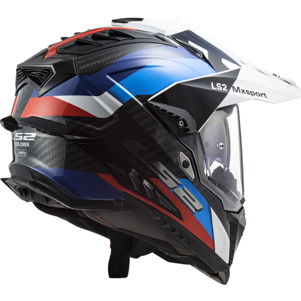 LS2 MX 701 Explorer C Frontier G.Black Blue Helmet - Image 3