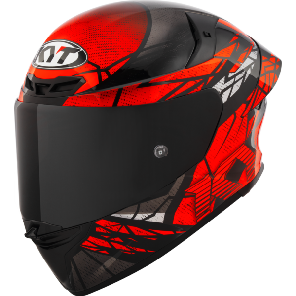 KYT TT-Revo Combustion Matt Red Helmet - Image 3