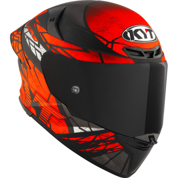 KYT TT-Revo Combustion Matt Red Helmet - Image 5