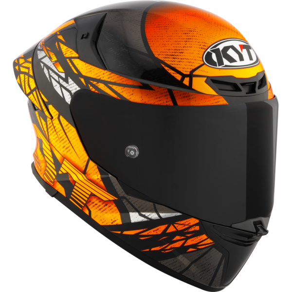 KYT TT-Revo Combustion Orange Helmet - Image 5