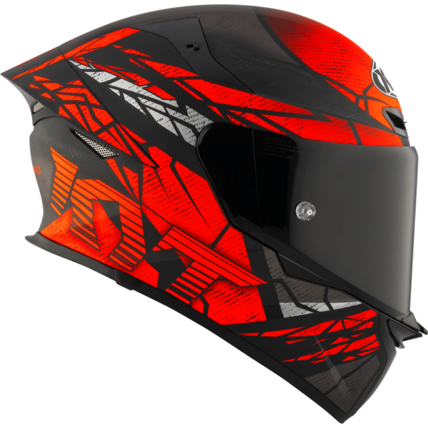 KYT TT-Revo Combustion Matt Red Helmet - Image 6