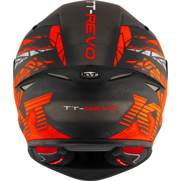 KYT TT-Revo Combustion Matt Red Helmet - Image 8