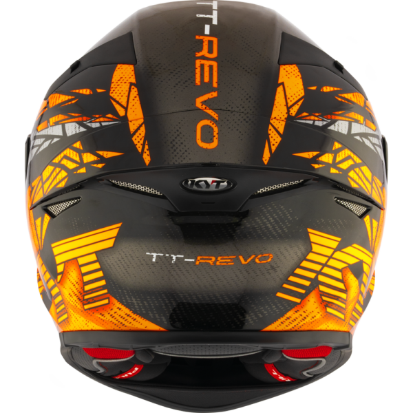 KYT TT-Revo Combustion Orange Helmet - Image 8