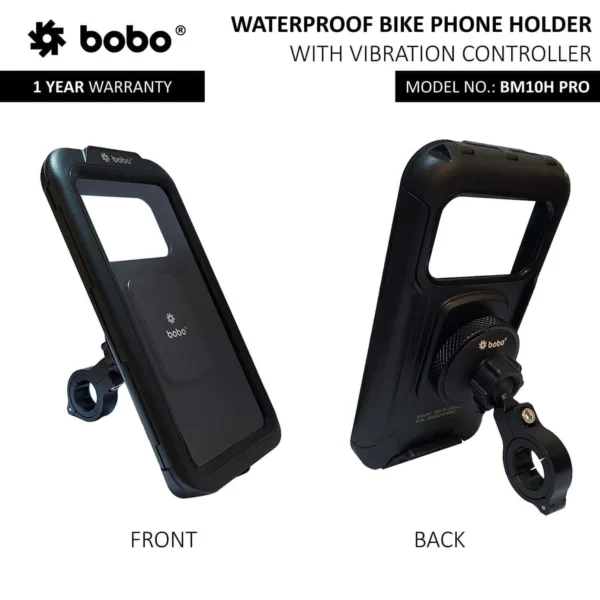 BOBO BM10H PRO Fully Waterproof Bike Phone Holder with Vibration Controller - Image 3