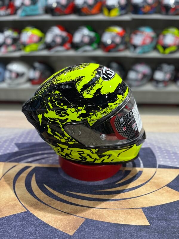 KYT Striker 2SV Neutron Yellow Helmet - Image 4