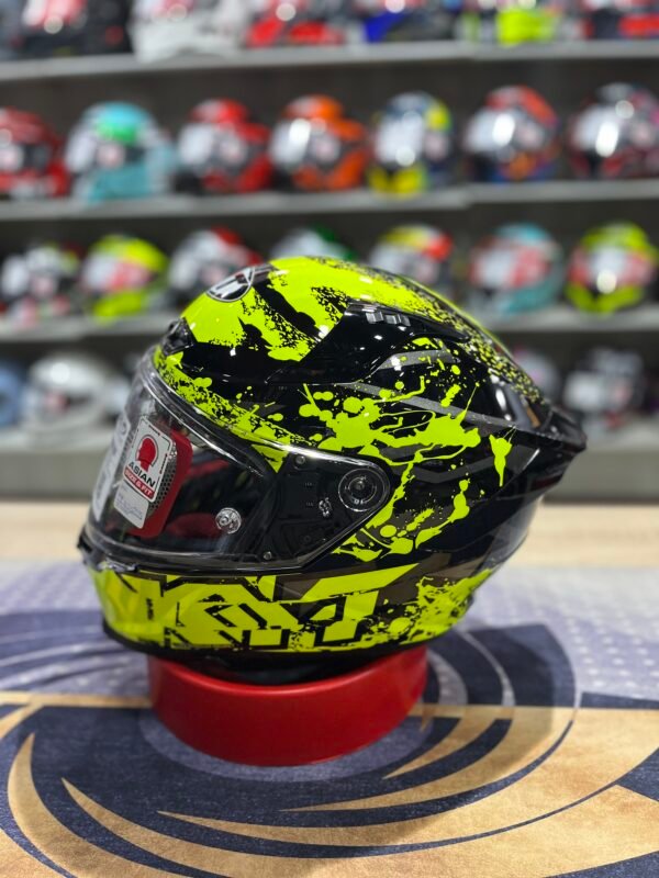 KYT Striker 2SV Neutron Yellow Helmet