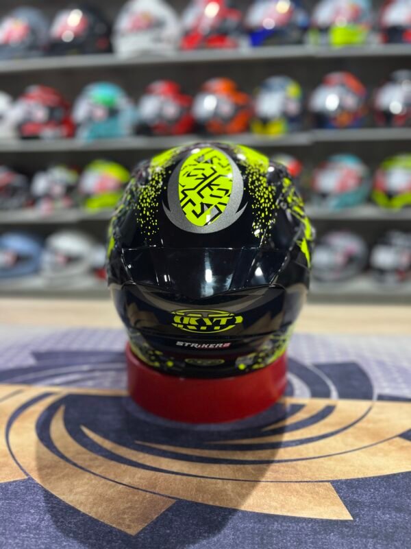 KYT Striker 2SV Neutron Yellow Helmet - Image 3